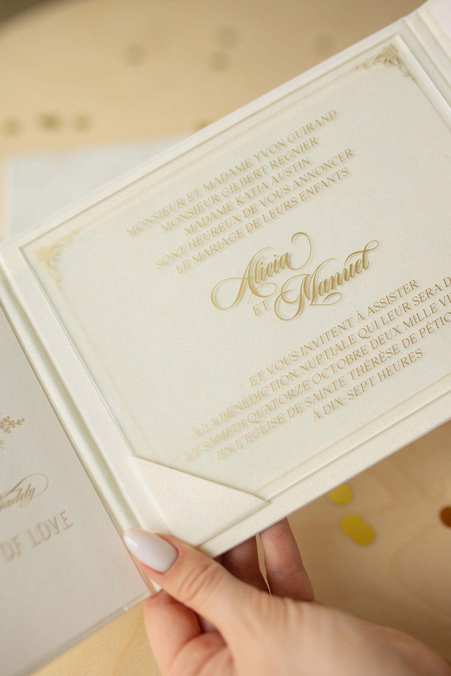 Velvet invitations