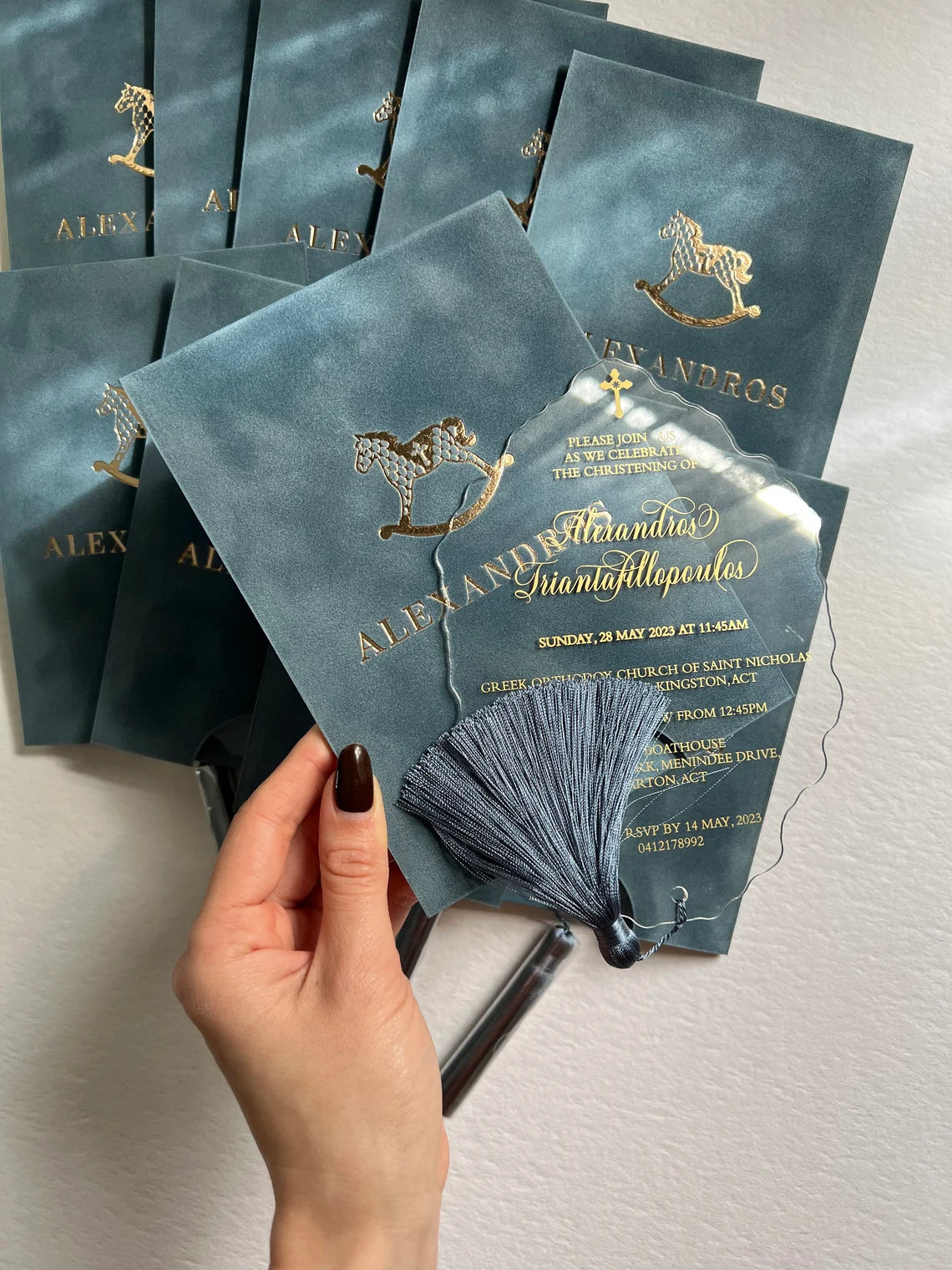 Custom Baptism Invitation Set