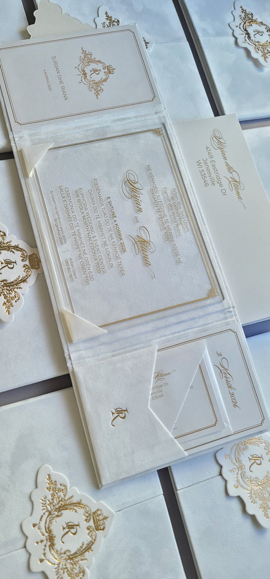 Velvet invitations