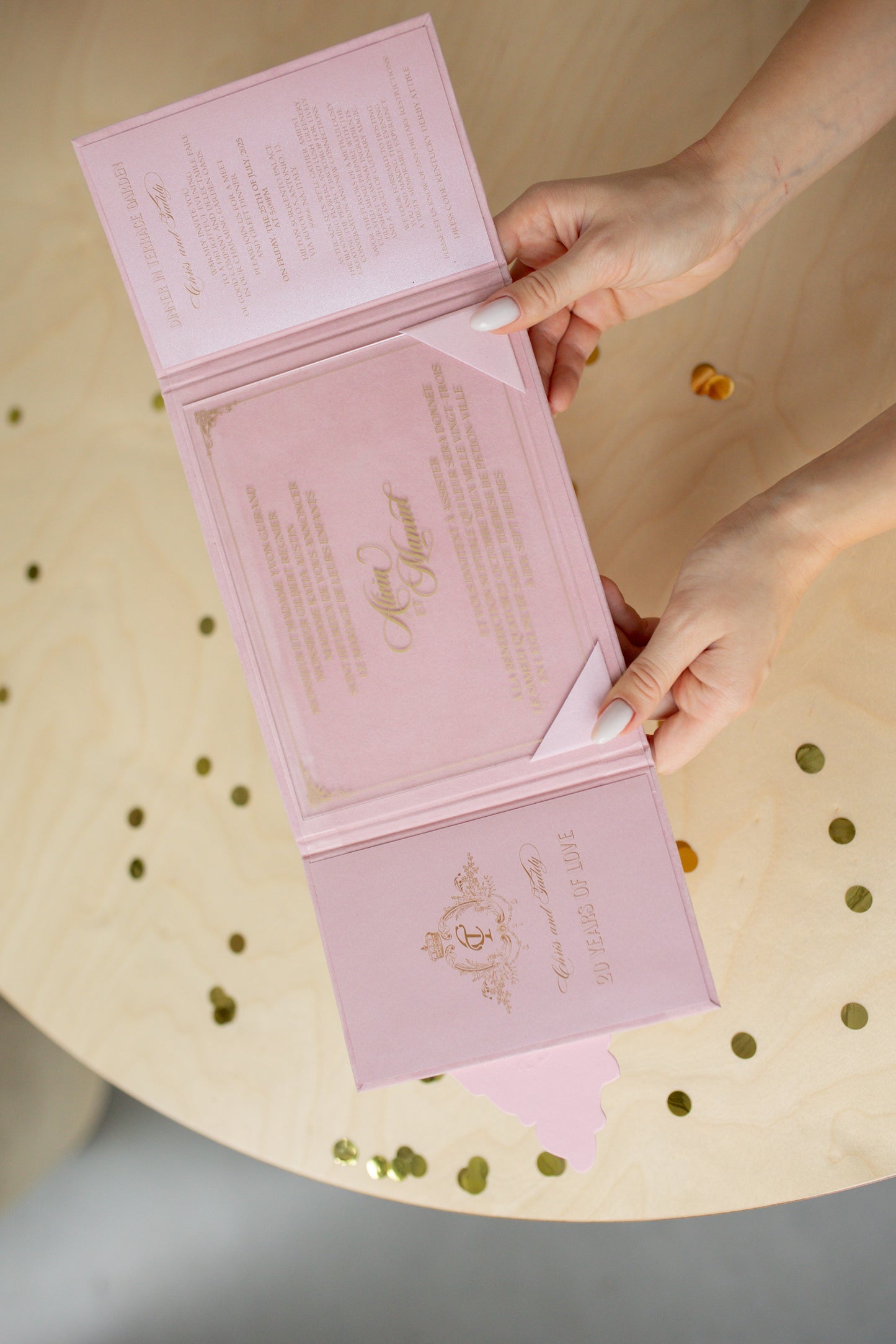 Pink Unique Wedding Invites