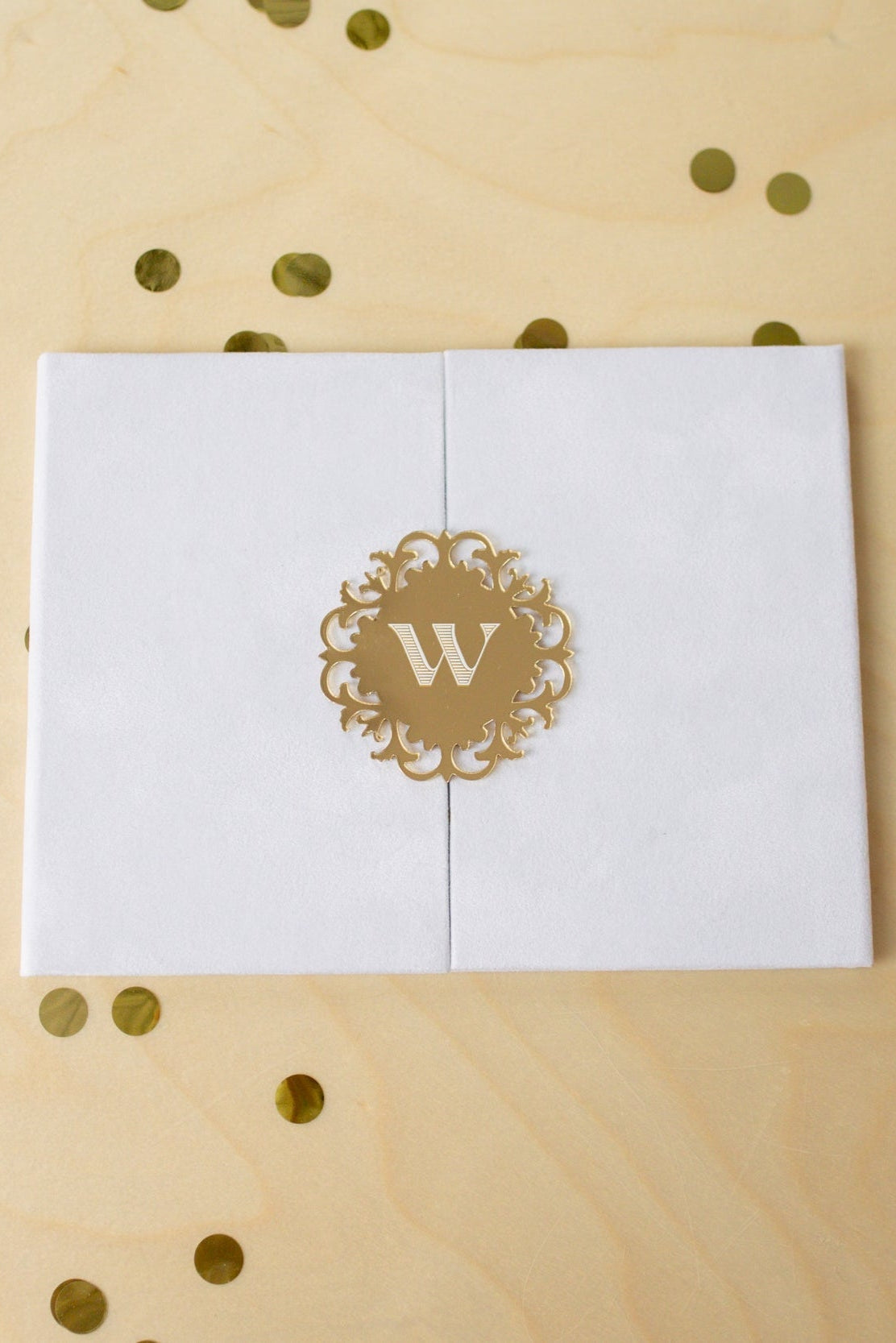 Luxury Crystal White Envelope