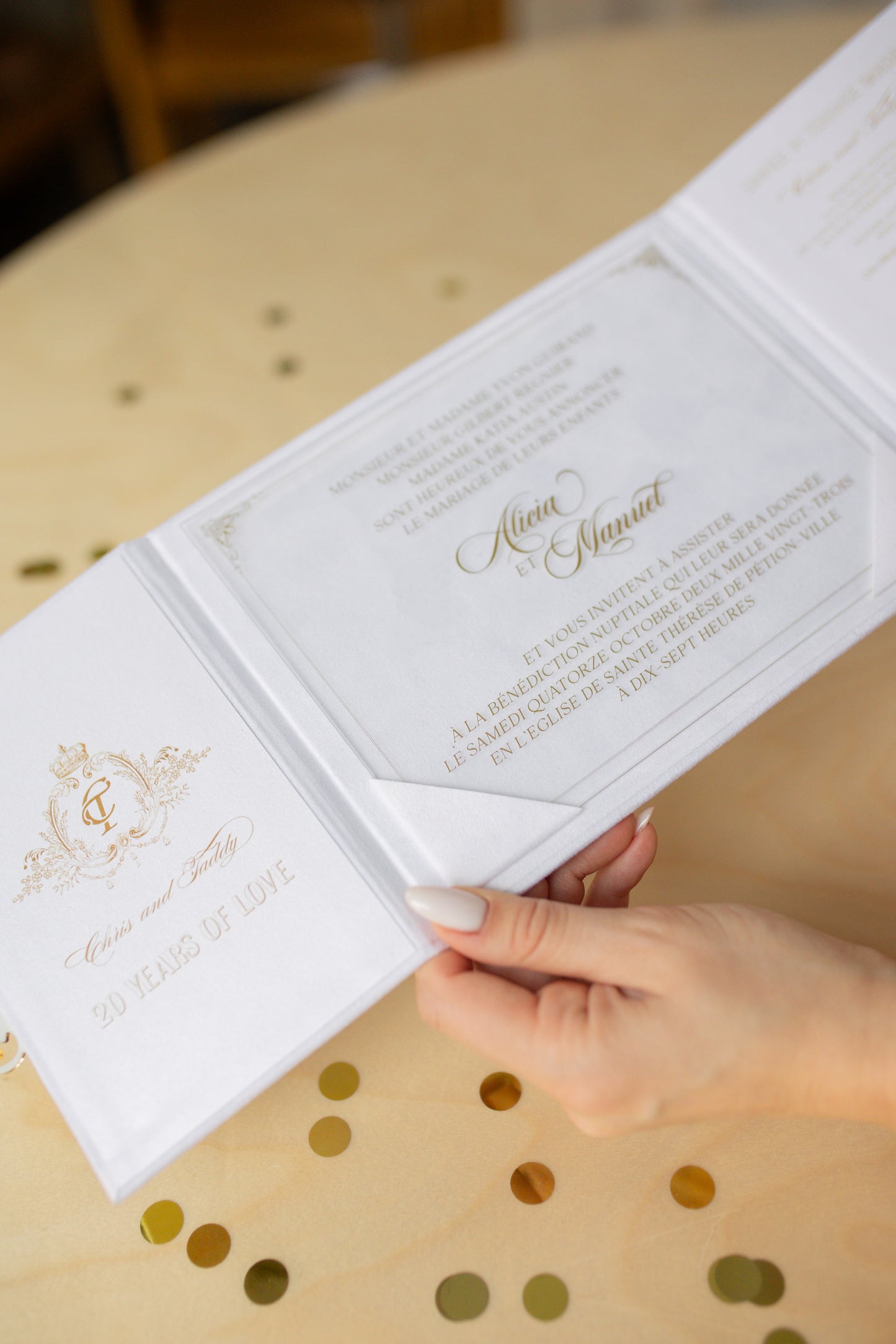 Luxury Crystal White Envelope