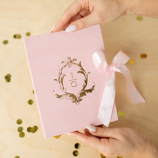 Pink Book Cover Invite with RSVP