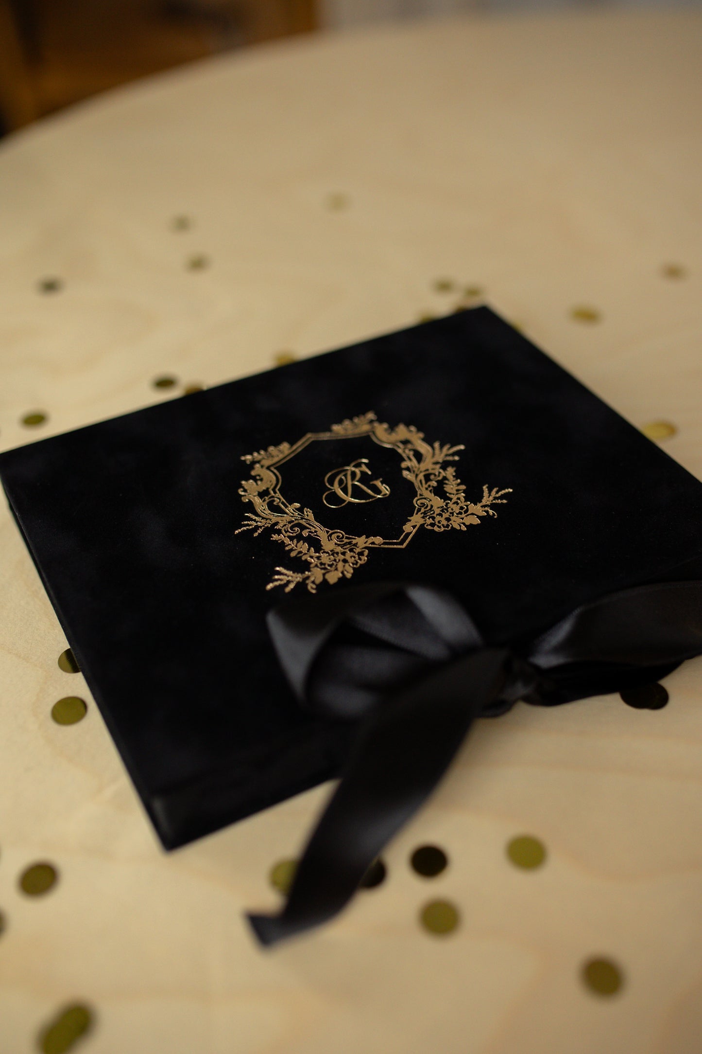 Creative Black Velvet Box