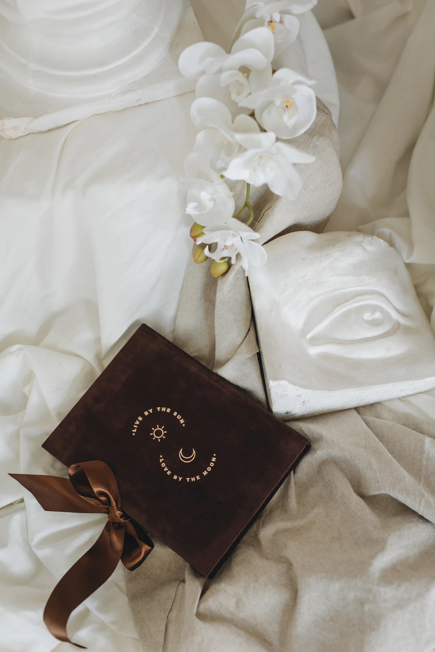 Brown Velvet Boxed Invitations Suede and Acrylic Wedding Invitation