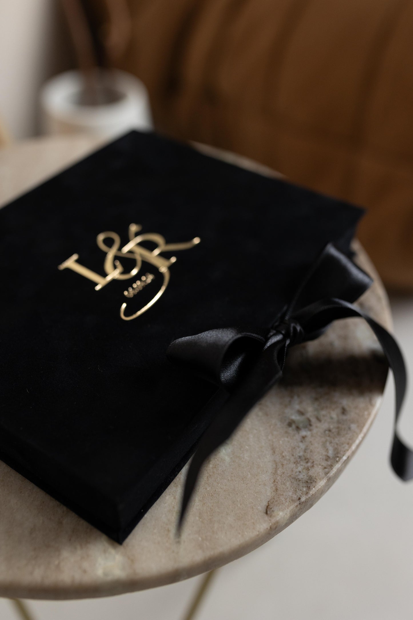 Black Velvet Boxed Invitations