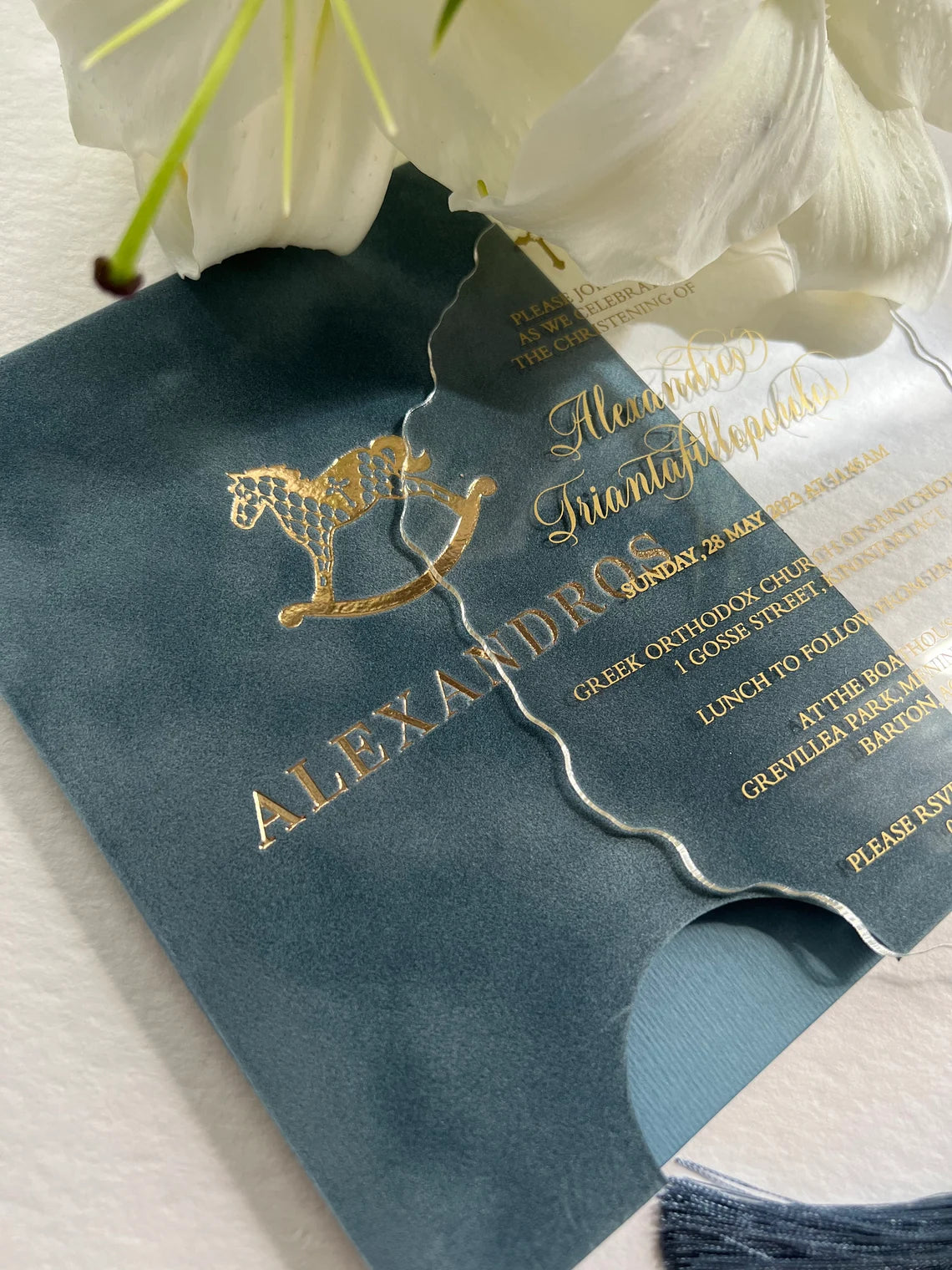 Custom Baptism Invitation Set