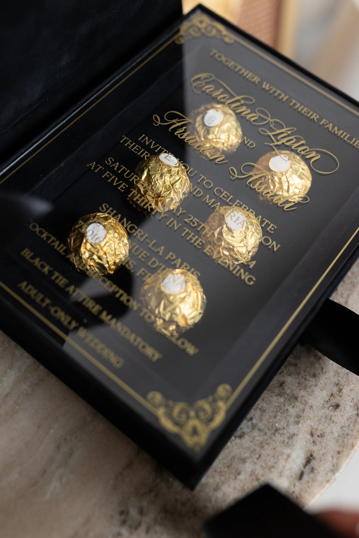 Wedding Invitation Box With Space For Sweets