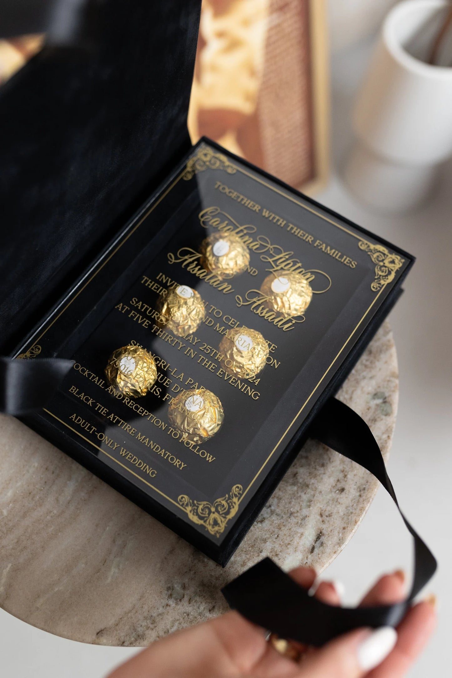 Wedding Invitation Box With Space For Sweets